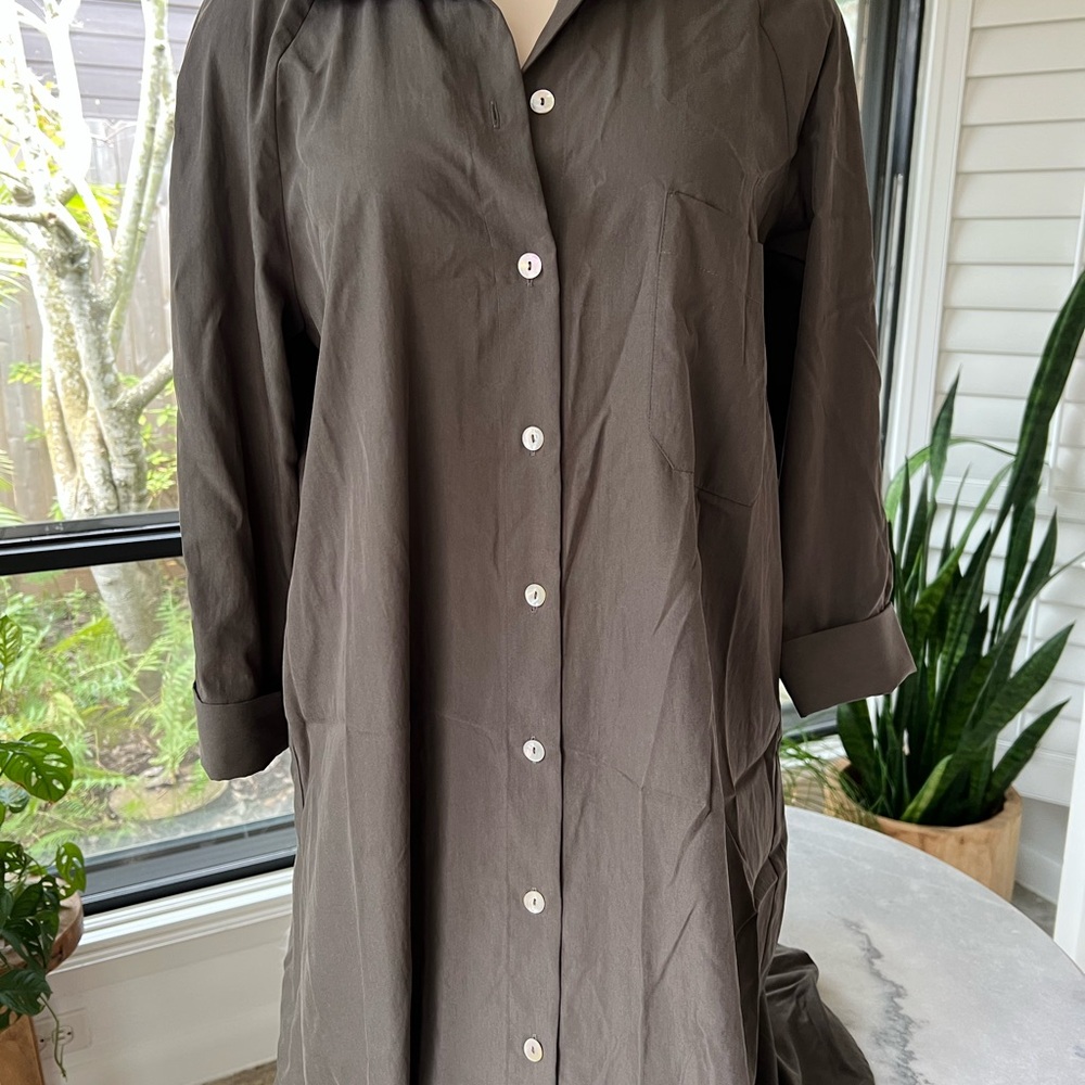 Chic Button-Up Shirt Dress